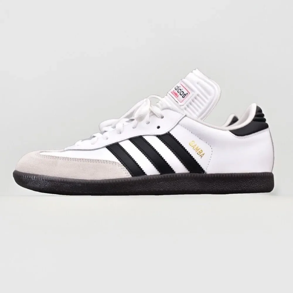 Adidas Samba Classic White Black Indoor Soccer 772109 Men's Size 10.5